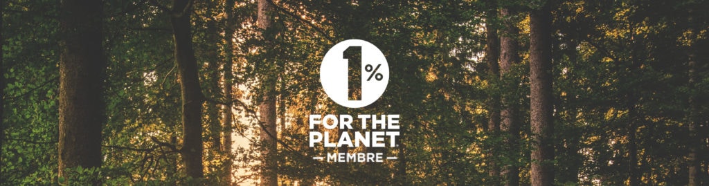 Photo de la nature avec le logo membre 1% pour la planète